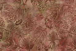 Rustic Riches Batiks Leaves and Dots in Bronze