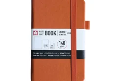 Sakura 140gsm A5 Hardcover Dotted Notebook – Red Plum Blossom