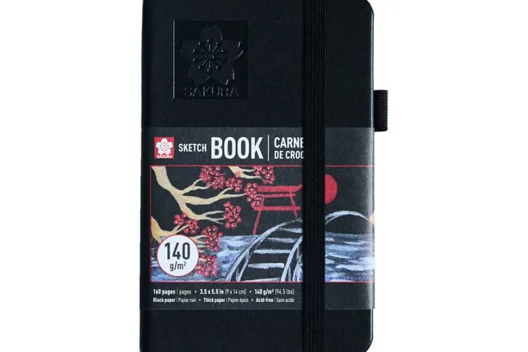 Sakura 140gsm Pocket Hardcover Ruled Notebook – Pine Needle