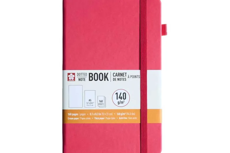 Sakura 140gsm Pocket Hardcover Ruled Notebook – Black