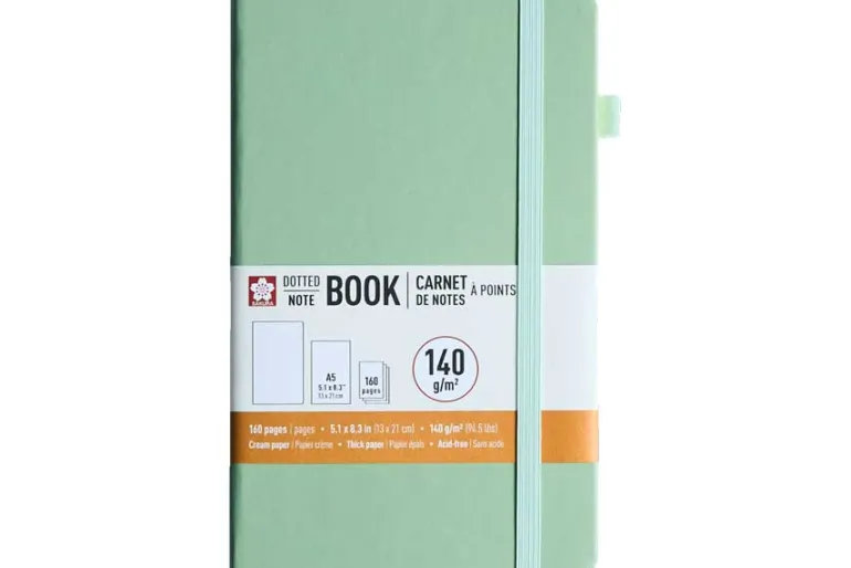 Sakura 140gsm Pocket Hardcover Ruled Notebook – Black
