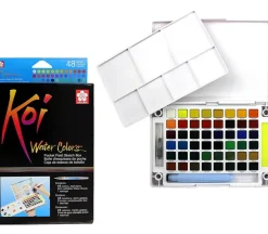 Sakura Koi Field Sketch Watercolor Box – 48 Color