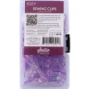Sallie Tomato Purple Sewing Clips 50 count pack with storage