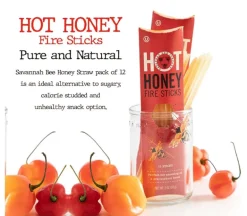 Savannah Bee Company Hot Honey Fire Sticks – 12 Piece