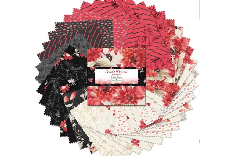 Scarlet Dreams 5 Karat 5-inch Squares, 42 Count