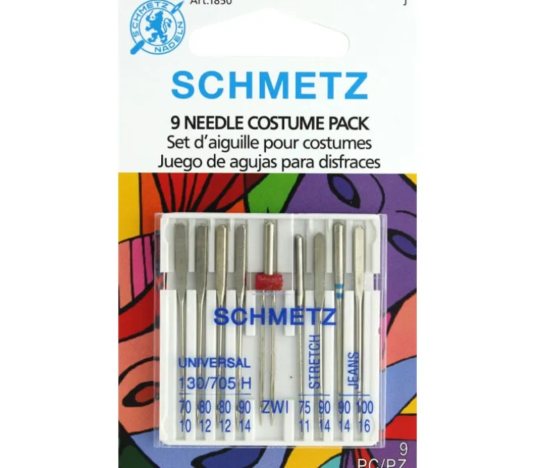 Schmetz Sharp Microtex Machine Needles 70/10 1729 5 Count