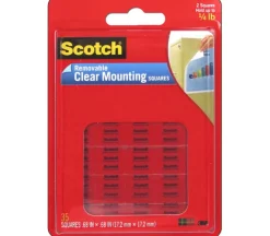 Scotch Removable Mounting Squares – 11/16-inch x 11/16-inch – Color – 35 Piece