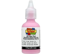 Scribbles 3-D Fabric Paint – 1-ounce – Shiny Pink Surprise