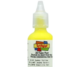 Scribbles 3-D Fabric Paint – 1-ounce – Shiny Sunny Yellow