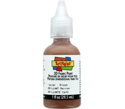 Scribbles 3-D Fabric Paint – 1-ounce – Shiny Brown