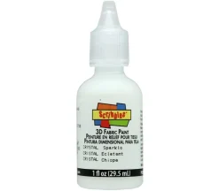 Scribbles 3-D Fabric Paint – 1-ounce – Crystal Sparkle