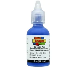Scribbles 3-D Fabric Paint – 1-ounce – Shiny Bright Blue