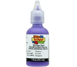 Scribbles 3-D Fabric Paint – 1-ounce – Shiny Purple