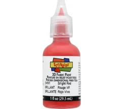 Scribbles 3-D Fabric Paint – 1-ounce – Shiny Bright Red