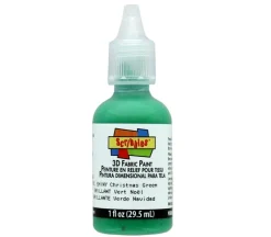 Scribbles 3-D Fabric Paint – 1-ounce – Shiny Christmas Green