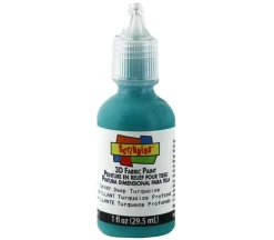 Scribbles 3-D Fabric Paint – 1-ounce – Shiny Deep Turquoise