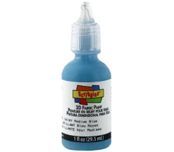 Scribbles 3-D Fabric Paint – 1-ounce – Shiny Medium Blue