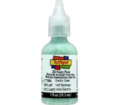 Scribbles 3-D Fabric Paint – 1-ounce – Glitter Electric Green
