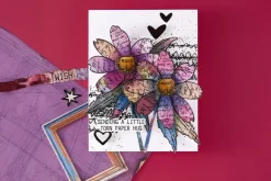 Sculpted Scripted Floral Clear Stamp & Die Set