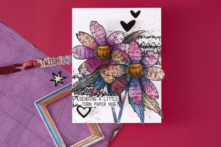 Sculpted Scripted Floral Clear Stamp & Die Set