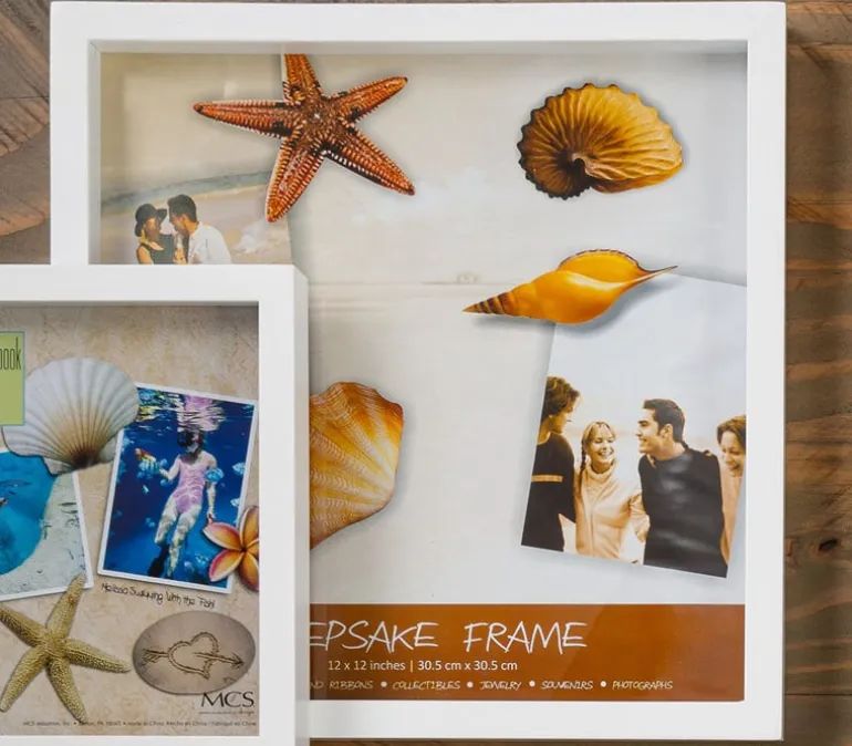 Shadowbox Scrapbook Frame – 12-inch x 12-inch – White