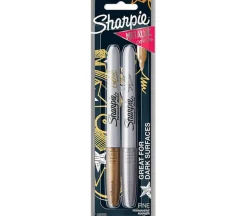 Sharpie Marker Set – Fine – Metallic Gold and Silver – 2 Piece