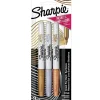 Sharpie Marker Set – Fine – Metallic Gold Silver Bronze – 3 Piece