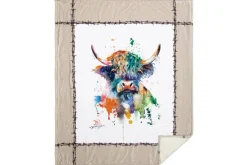 Sherpa Throw Blanket – Dean Crouser’s Highland Cow