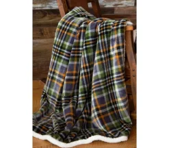 Sherpa Throw Blanket – Lone Mountain