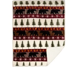 Sherpa Throw Blanket – Pinecone