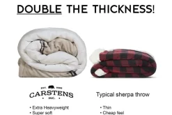 Sherpa Throw Blanket – Tall Pine