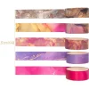 Shimelle Washi Tape – 8pc – Main Character Energy Gold Glitter