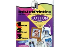 Silk Inject Printable Fabric Sheets, 8.5″x11″, 10pk