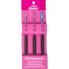Silvalume Soft Ergonomic Crochet Hook Set of 3: F5/3.75mm, G6/4mm, H8/5mm. #12693