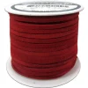 Silver Creek Suede Lace – 1/8-inch x 25-yard – Red