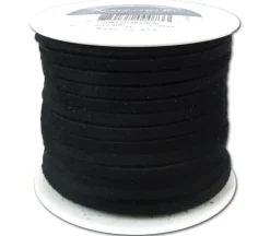 Silver Creek Suede Lace – 1/8-inch x 25-yard – Black