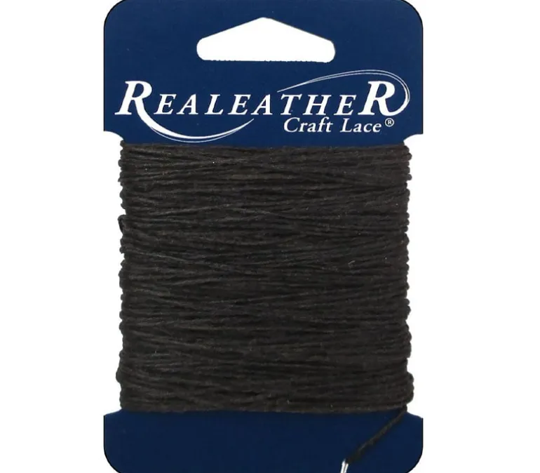 Silver Creek Waxed Thread – 25-yard – Card Brown