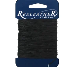 Silver Creek Waxed Thread – 25-yard – Card Black