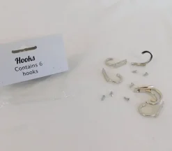 Silver Hooks – 6 Piece