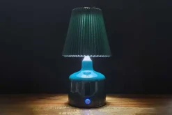 8″ Silver Lamp with Touch Control