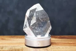 8″ Silver Lamp with Touch Control