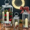 Silver Metal Lantern – Large