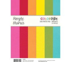 Simple Stories Color Vibe Paper Pad – Brights