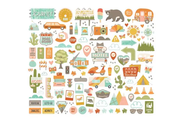 Simple Stories Open Road Bits & Pieces