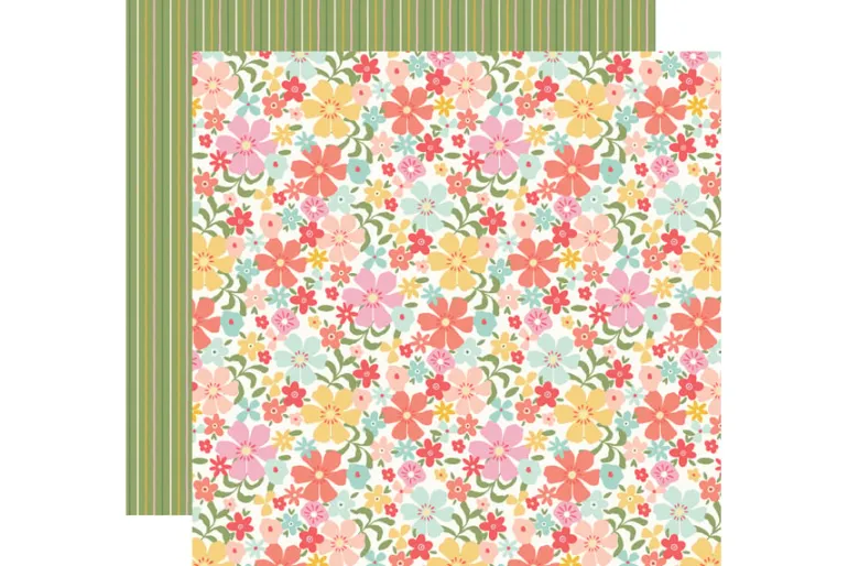 Simple Stories Pink Lemonade 12×12 Paper – Love This Life