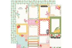 Simple Stories Pink Lemonade 12×12 Paper – Main Squeeze