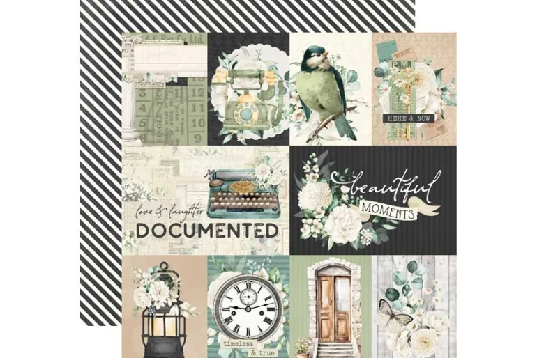 Simple Stories Vintage Timeless Harmony Floral Bits & Pieces