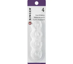 Singer Bobbins – Class 66 – Plastic – 4 Piece