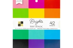 Single-Sided Cardstock Stack 6″X6″  – Brights