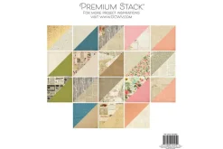 Single-Sided Cardstock Stack 6″X6″  – Brights
